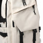 Large Laptop Backpack with Front Flap Pocket Buckle Straps Side Pockets and Padded Shoulder Straps
