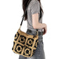 Handcrafted Straw Shoulder Bag with Adjustable Strap and Inner Pocket