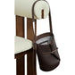 Pebbled Leather Bucket Shoulder Tote with Adjustable Buckle Accent and Open Top Design