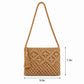 Macrame Crossbody Bag with Zip Closure and Interior Slip Pocket