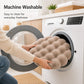 Bubble Plush Pet Mat for Cats and Small Dogs with Cushioned Wavy Fill Non-Slip Bottom Machine-Washable Design