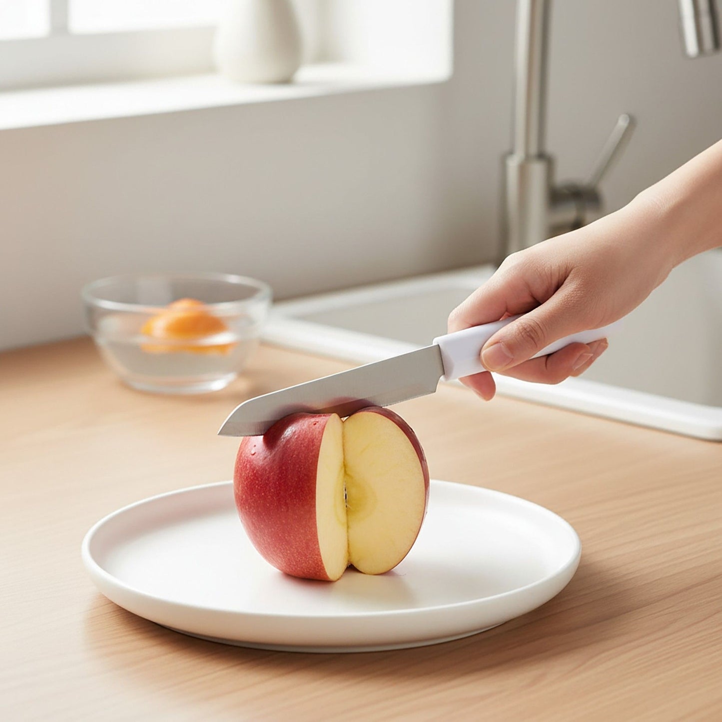 3 Piece Kitchen Prep Tool Set Vegetable Peeler Julienne Peeler Knife Stainless Steel Blades Ergonomic Handle