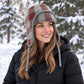 Plaid Ear Flap Knit Beanie Winter Thermal Trapper Hat