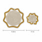 Woven Cotton Cord Octagonal Placemat and Coaster 2-Piece Set