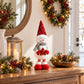 Adjustable Height Sequin Snowman Christmas Decoration