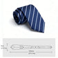 Men's Polyester Filament Tie with Striped Texture - Formal/Casual Necktie for Business, Weddings & Daily Wear