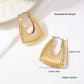 Women's Textured Geometric Hoop Earrings