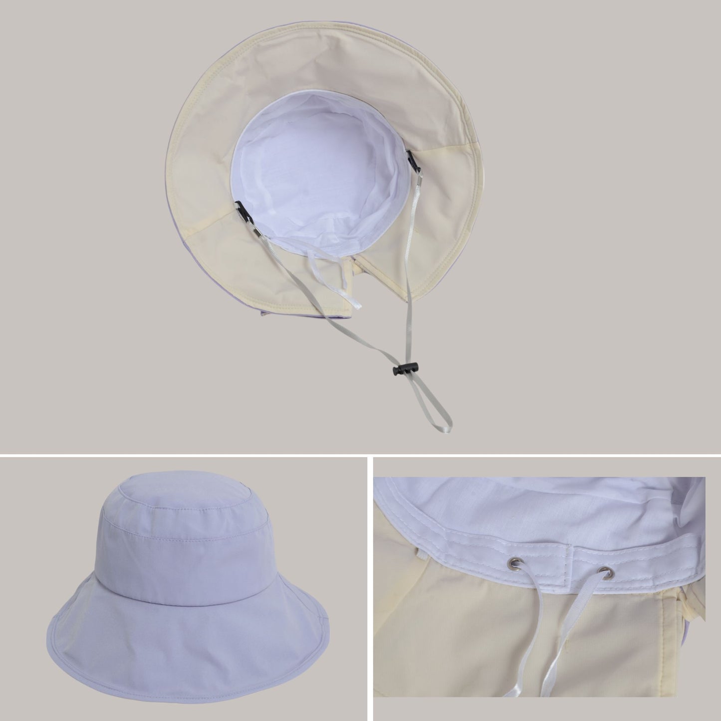 Wide Brim Bucket Hat Back Bow Detail for Sun Protection and Stylish Summer Looks