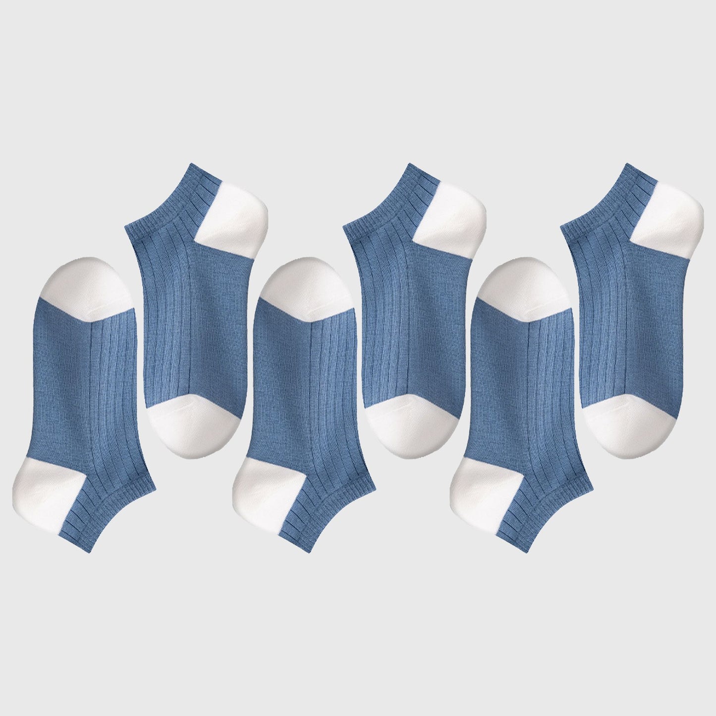 6pk Men's Casual Cotton Low - Cut Ankle Socks