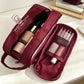 Large Capacity Pencil Case Double Layer Zipper Pencil Pouch with Handle
