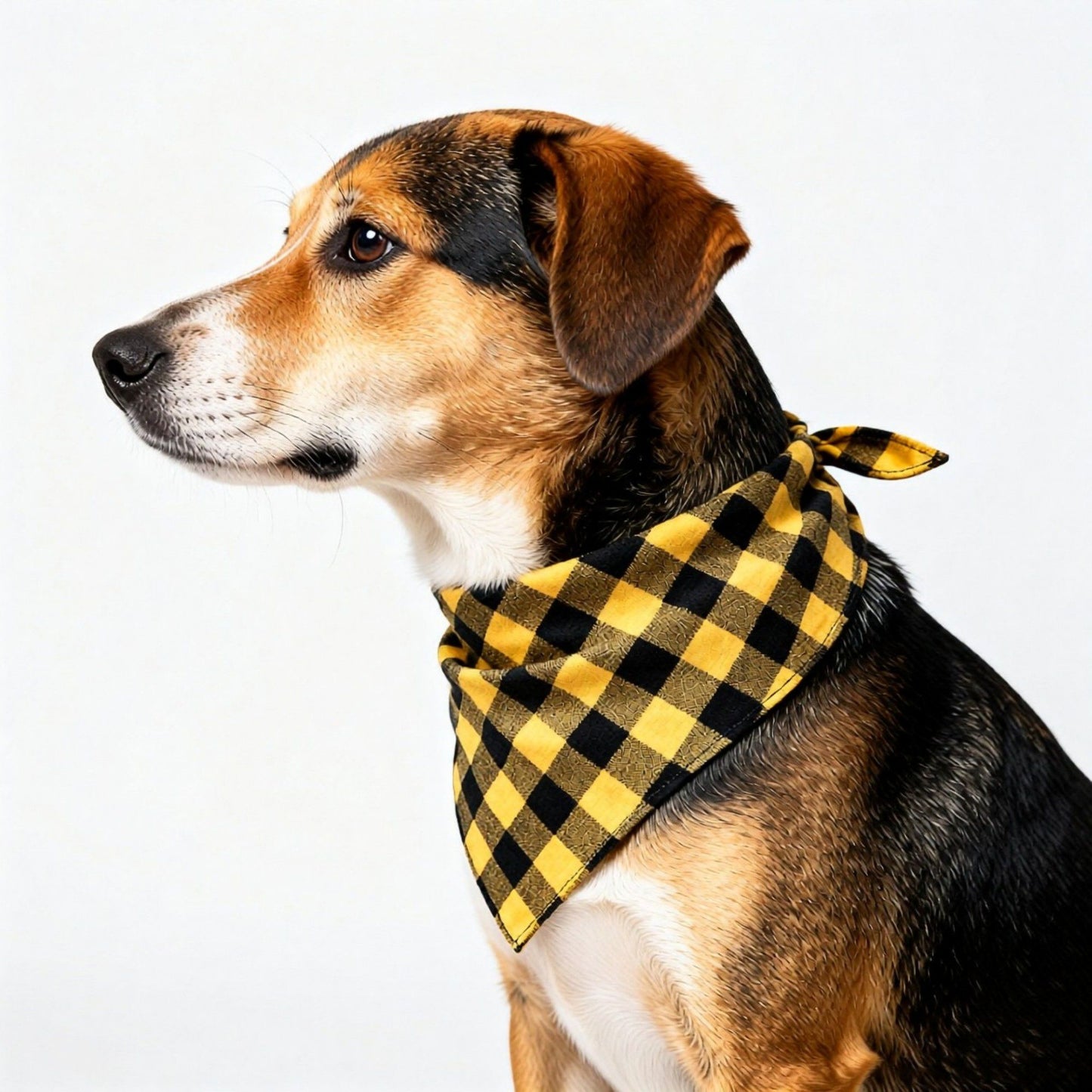 Red Plaid Pet Bandana Scarf Tie-On Triangle Neck Accessory Classic Buffalo Check