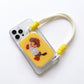 Dachshund Graphic Clear Phone Case Design with Cord Strap Compatible with all iPhone 14 and later models