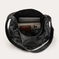 Oversized Slouchy Hobo Shoulder Bag with Adjustable Wide Strap and Zippered Pocket