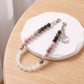 Beaded Phone Wrist Strap with Crescent Moon Charm
