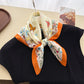 Pure Cotton Butterfly Floral Print Square Scarf Lightweight Fashion Neck Hair Scarf 25.5¡Á25.5 Inches