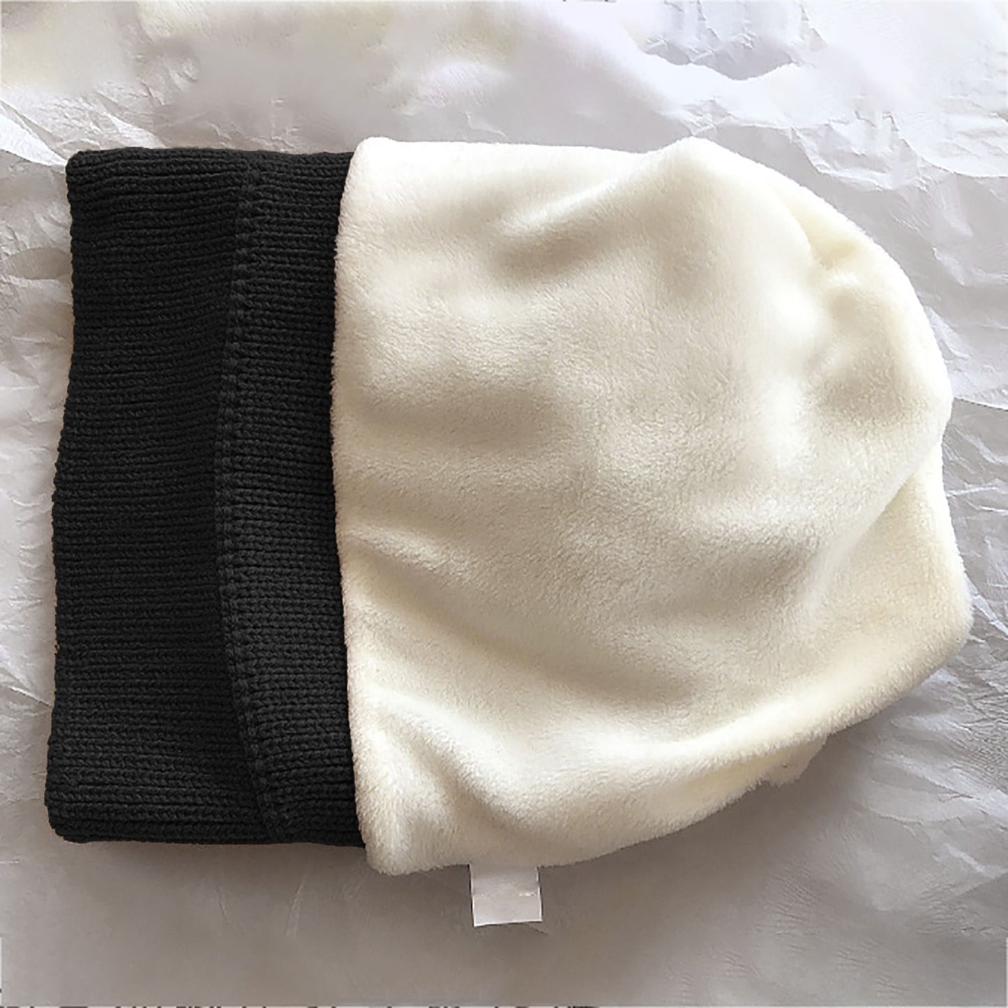 Knit Beanie with Reindeer Antlers - Festive Winter Hat