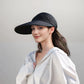 Women's Sporty Wide Brim Sun Visor Hat with Adjustable Back Strap Lightweight UV Protection Cap for Outdoor Activities