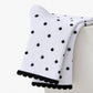 Non Slip Grip Crew Socks 3 Pair Pack Polka Dot Ruffle Cuff