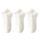 3-Pack Minimalist Knit Ankle Socks Mixed Pattern Design Soft Cotton Low-Cut Style