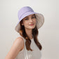 Wide Brim Bucket Hat Back Bow Detail for Sun Protection and Stylish Summer Looks