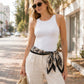 Paisley Floral Triangle Scarf Wrap Belt