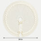 Cable Knit Christmas Tree Skirt with Bow Tie Closure