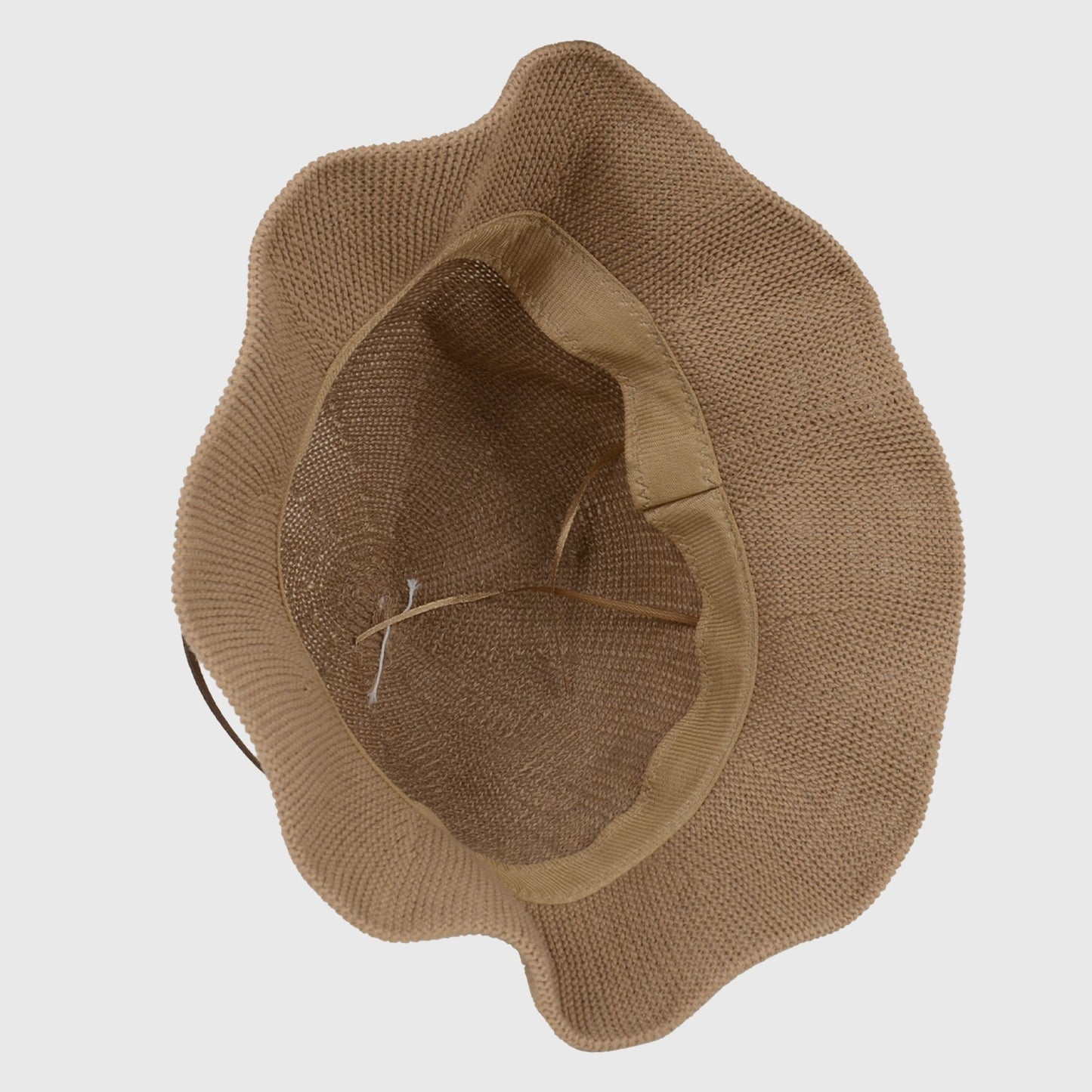 Foldable Crocheted Bucket Hat with Bow Accent