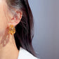Hollow Out Hoop Earrings - 2.5cm Diameter Hoops