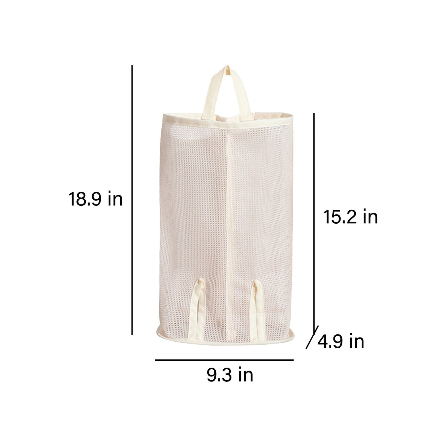 2 Pack Hanging Storage Bags Vertical Organizer Socks Storage for Closet Door Wall Space Saving