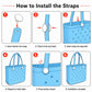 Large EVA Beach Tote Bag Water Resistant Pool Tote with Handles