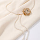 Single Textured Floral Plastic Pearl Waist Chain Adjustable Vintage Statement Waist Jewelry 43.3in