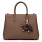 2-Piece Dachshund Dog Bag Charm Keychain Chocolate Bar Accent Rope Loop Purse Accessory