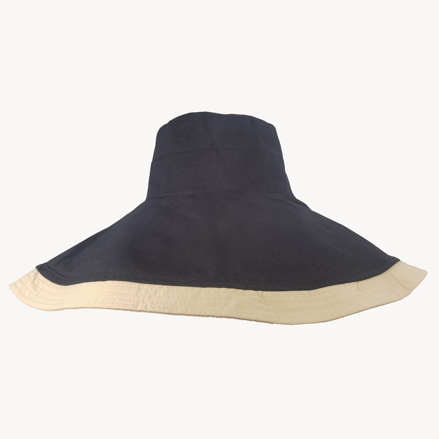 Women's Reversible Wide - Brim Sun Hat with Adjustable Chin Strap