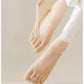 Mesh Toe Socks with Non-Slip Silicone Heel Grip Ultra Low Cut Breathable No Show Sock 3-Pack