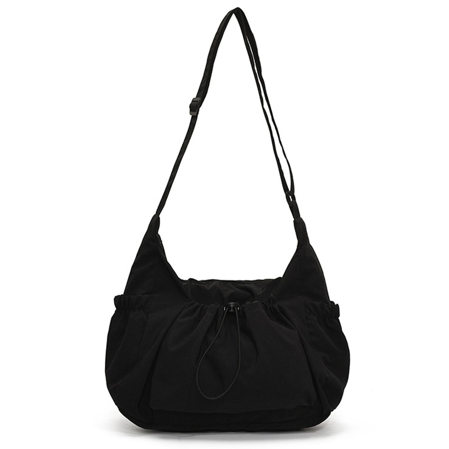 Lightweight Hobo Shoulder Bag with Adjustable Strap and Multiple Pockets