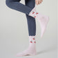 Non Slip Grip Crew Socks 3 Pair Pack Ruffle Cuff Novelty Pattern