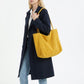 Corduroy Tote Bag Large Capacity Slouchy Shoulder Bag for Work School
