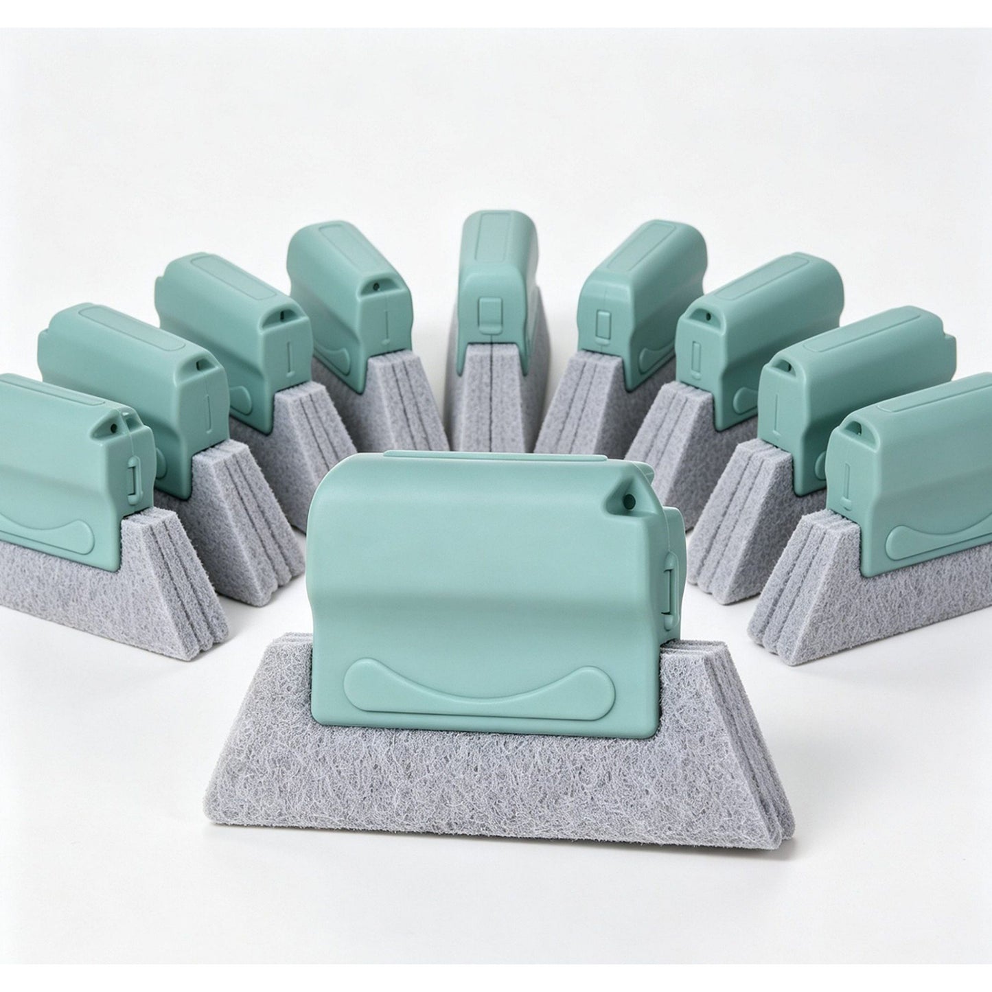 10-Piece Handheld Microfiber Cleaning Pad Tool for Window Tracks, Sinks and Kitchen Surfaces