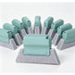 10-Piece Handheld Microfiber Cleaning Pad Tool for Window Tracks, Sinks and Kitchen Surfaces