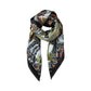 Botanical Print Satin Feel Square Scarf Elegant Lightweight Fashion Neck Hair Scarf 35.5¡Á35.5 Inches