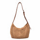 Woven Hobo Shoulder Bag with Magnetic Closure and Adjustable Strap