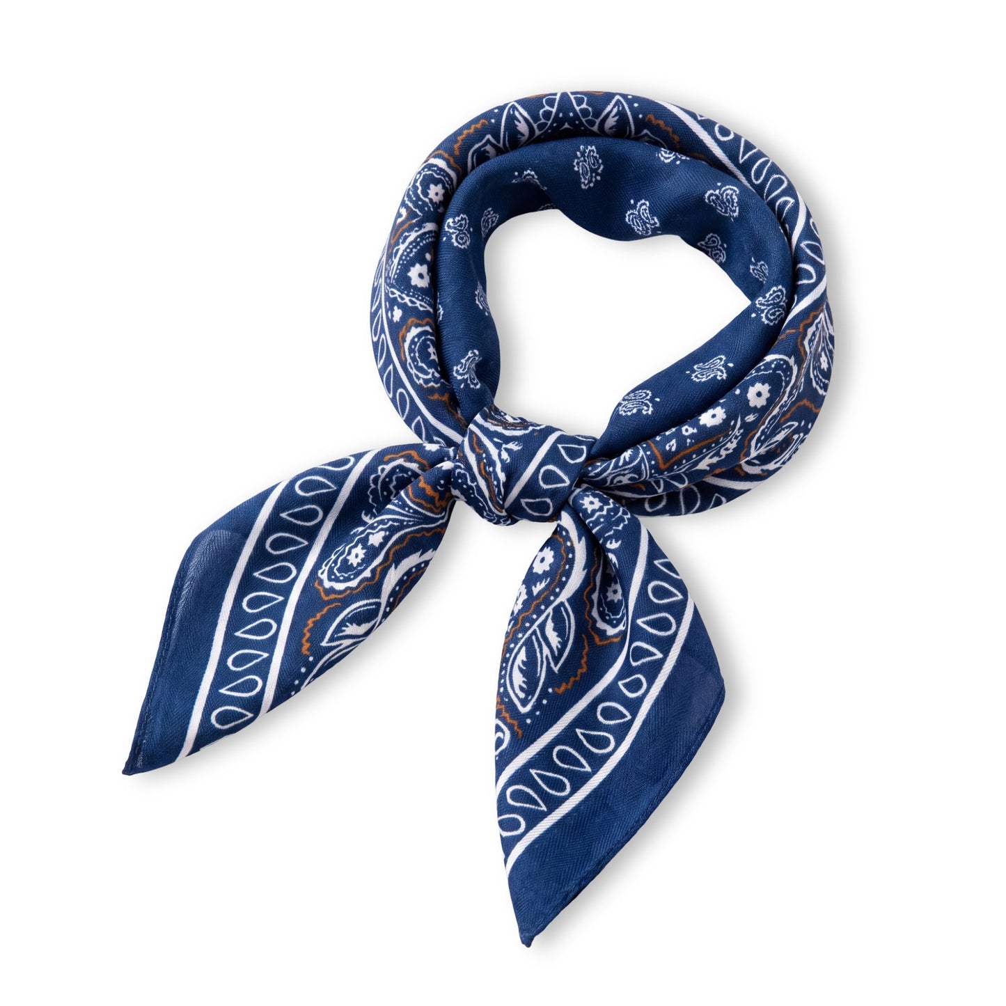 Paisley Print Square Bandana Scarf for Hair Neck and Bag Accessories 26.8¡Á26.8 Inches