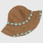 Women's Flower Embellishments Sun Hats Charming Crocheted Straw