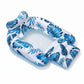 Inflatable Pool Lounger with Tropical Leaf Print and Mesh Seat