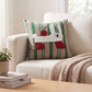 Apple Cat Tufted Decorative Throw Pillow Cover Square Accent Cushion for Sofa Bed Chair