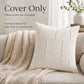 Textured Decorative Throw Pillow Cover Soft Accent Cushion Cover for Sofa Bed