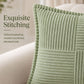 Soft Corduroy Decorative Throw Pillow Cover Geometric Accent Cushion Cover for Sofa Bed