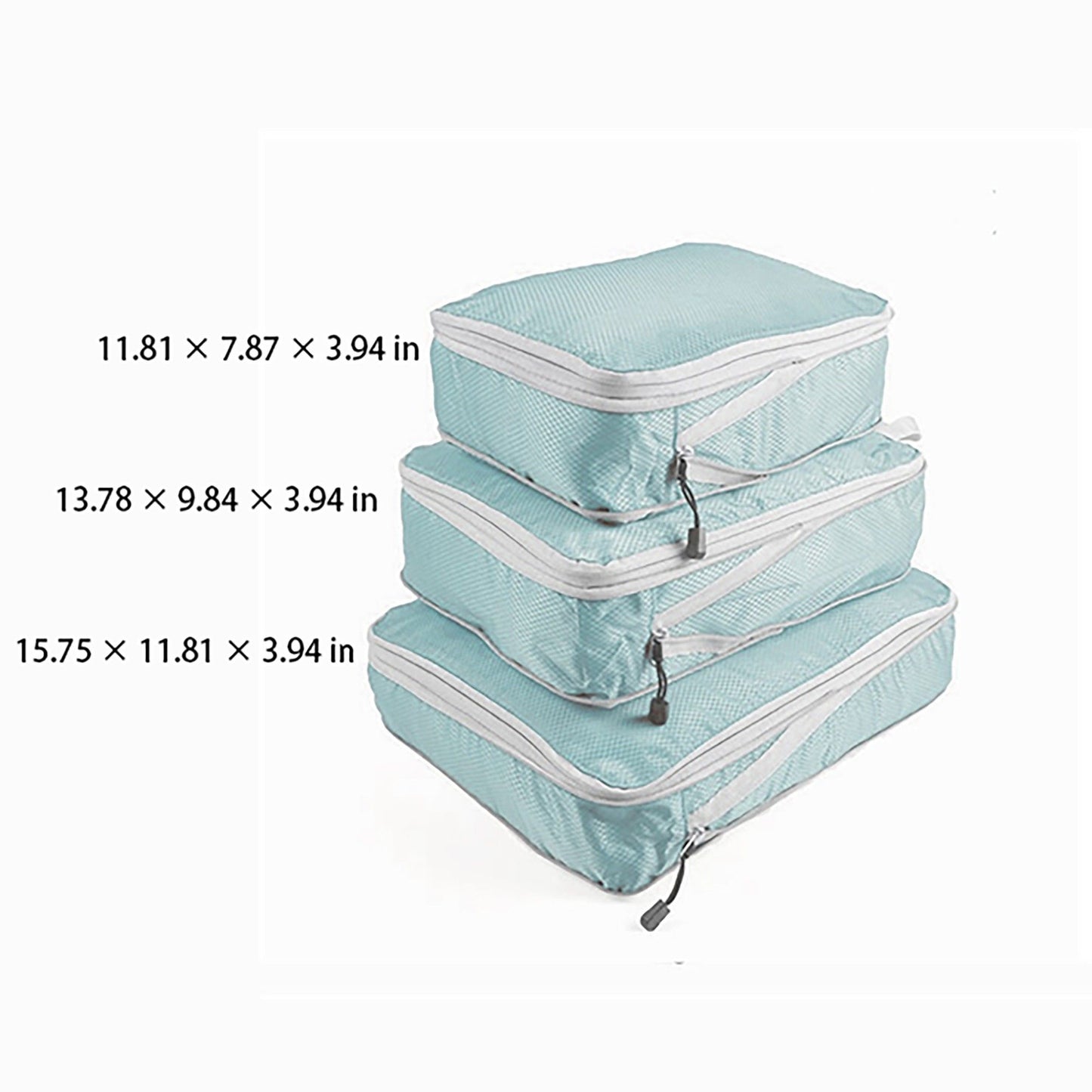 Lightweight Travel Packing Cubes Set with Zipper Closure Storage Bags Luggage Organizer Multi Size Set