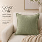 Textured Decorative Throw Pillow Cover Piped Edge Accent Cushion for Sofa Bed Chair