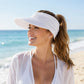 Pleated Visor - Lightweight Sport Sun Hat for Beach and Tennis